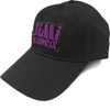 Jimi Hendrix 'Purple Stencil Logo' (Black) Baseball Cap