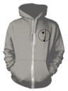 Bauhaus 'Logo' (Grey) Zip Up Hoodie