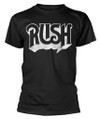 Rush 'Distressed Logo' (Black) T-Shirt