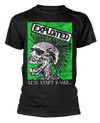 The Exploited 'Let's Start A War Skull' (Black) T-Shirt