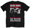 Run DMC 'Rap Invasion' (Black) T-Shirt Back