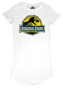 Jurassic Park 'DNA Logo' (White) Womens T-Shirt Dress