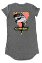 Jurassic Park 'Clever Girl' (Grey) Womens T-Shirt Dress