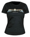 Helloween 'Skyfall Logo' (Black) Womens Fitted T-Shirt