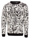 Stranger Things 'Collage' (Multicoloured) Knitted Sweatshirt