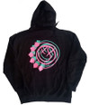 Blink 182 'Double Six Arrow Smile' (Black) Zip Up Hoodie Back