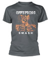 The Offspring 'Smash White Text' (Grey) T-Shirt