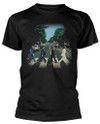 The Beatles 'Abbey Road Faded' (Black) T-Shirt Front