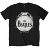 The Beatles 'Original Drum Skin' (Black) T-Shirt
