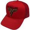 Van Halen 'Text & Classic Logo' (Red) Trucker Cap