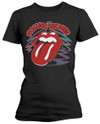The Rolling Stones '1994 Tongue' (Black) Womens Fitted T-Shirt