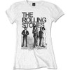 The Rolling Stones 'Est 1962 Group Photo' (White) Womens Fitted T-Shirt