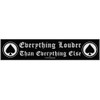 Motorhead 'Everything Louder' (Black) Strip Patch