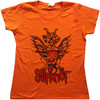 Slipknot 'Winged Devil' (Orange) Womens Fitted T-Shirt