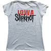 Slipknot 'Iowa Goat Shadow' (Grey) Womens Fitted T-Shirt