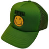 Nirvana 'Logo And Smile' (Green) Trucker Cap