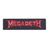 Megadeth 'Logo Red Outline' (Iron On) Patch