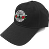 Guns N' Roses 'Silver Circle Logo' (Black) Baseball Cap