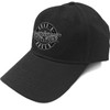 Guns N' Roses 'White Circle Logo' (Black) Baseball Cap