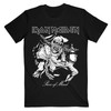 Iron Maiden 'Piece of Mind Mono Eddie' (Black) T-Shirt
