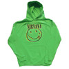 Nirvana 'Inverse Happy Face' (Green) Pull Over Hoodie