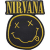 Nirvana 'Logo & Happy Face Cut Out' (Iron On) Patch