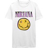 Nirvana 'Xerox Happy Face Pink' (White) T-Shirt