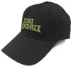 Jimi Hendrix 'Arched Logo' (Black) Baseball Cap