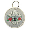 Guns N' Roses 'Silver Circle Logo' Patch Keyring