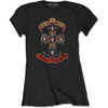 Guns N' Roses 'Appetite for Destruction' (Black) Womens Fitted T-Shirt