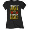 Guns N' Roses 'Big Guns' (Black) Womens Fitted T-Shirt