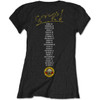Guns N' Roses 'Not In This Lifetime Tour' (Black) Womens Fitted T-Shirt