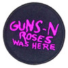 Guns N' Roses 'Was Here' (Iron On) Patch