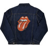 The Rolling Stones 'Classic Tongue' (Blue) Denim Jacket Back