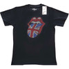 The Rolling Stones 'Classic UK Diamante' (Black) T-Shirt