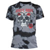 Guns N' Roses 'Flower Skull' (Dip-Dye) T-Shirt