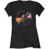 Pink Floyd 'Machine Greeting Orange' (Black) Womens Fitted T-Shirt