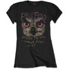Pink Floyd 'Owl - What Do You Want From Me?' (Black) Womens Fitted T-Shirt