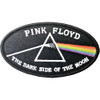 Pink Floyd 'Dark Side of the Moon Oval Black Border' (Iron On) Patch