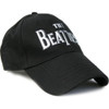 The Beatles 'Silver Drop T Logo' (Black) Baseball Cap