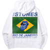 The Rolling Stones 'Copacabana' (White) Pull Over Hoodie Back