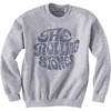 The Rolling Stones 'Vintage 70s Logo' (Grey) Sweatshirt