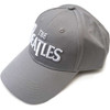 The Beatles 'White Drop T Logo' (Grey) Baseball Cap