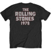 The Rolling Stones 'Dragon 78' (Black) T-Shirt Back
