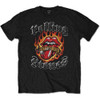 The Rolling Stones 'Flaming Tattoo Tongue' (Black) T-Shirt