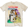 The Rolling Stones 'Mick & Keith Watercolour Stars' (Sand) T-Shirt