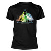 Pink Floyd 'Live Band Rainbow Tone' (Black) T-Shirt
