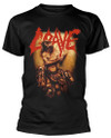 Grave 'And Here I Die... Satisfied' (Black) T-Shirt Front
