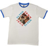 Elton John 'Piano Diamond' (White) Ringer T-Shirt