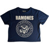 Ramones 'Presidential Seal' (Blue) Womens Crop Top
